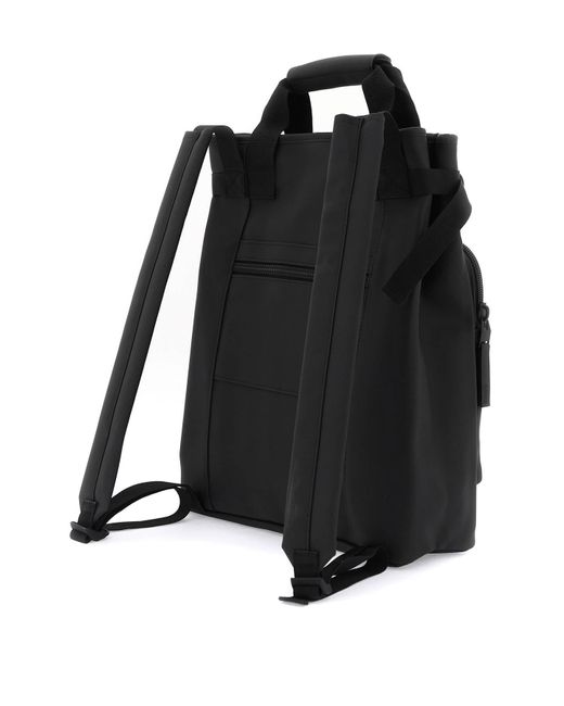 Rains Black Texel Tote Backpack