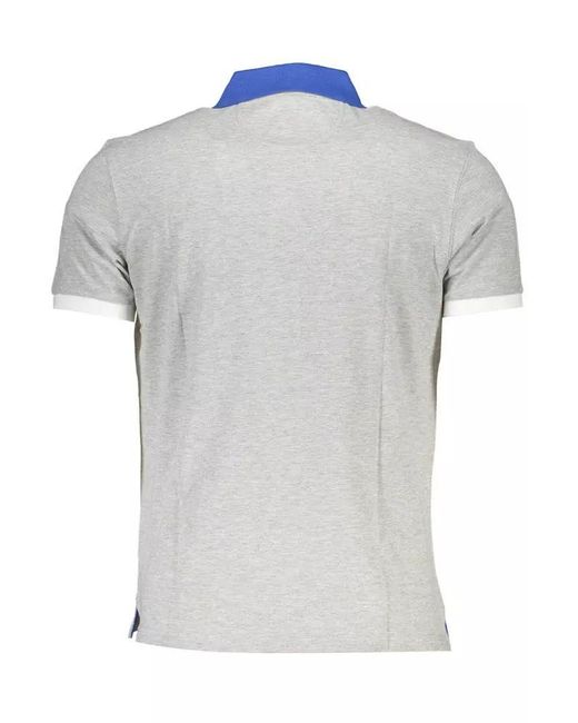 La Martina Multicolor Gray Cotton Polo Shirt for men