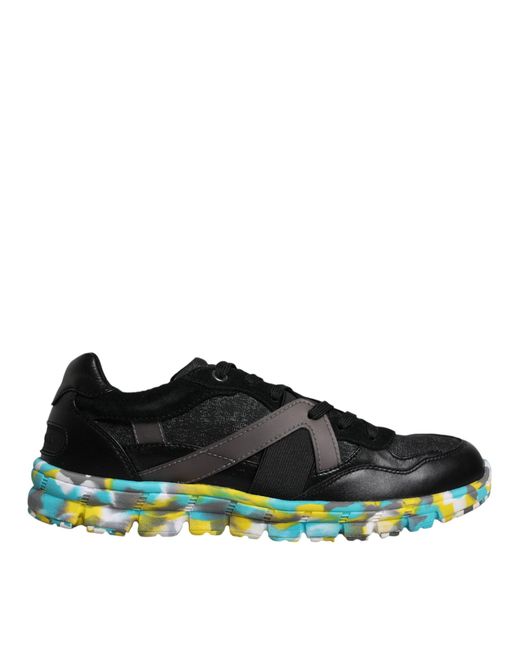 Dolce & Gabbana Green Polyester Low Top Sneakers Shoes for men