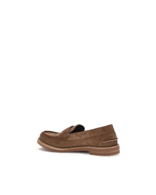 Pedro Garcia Brown Suede Leather Slip