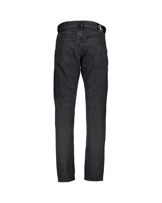 Calvin Klein Blue Chic Washed Effect Dad Jeans for men