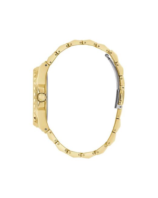 Guess Metallic Gold Stainless Steel Dress Watch