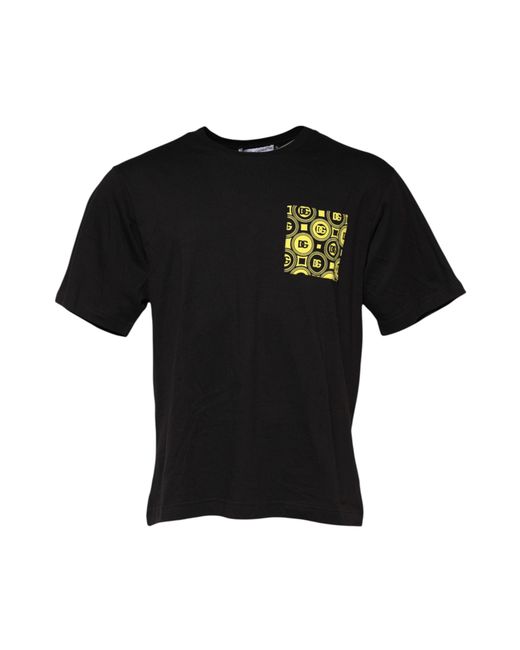 Dolce & Gabbana Black Tshirt With Pocket for men