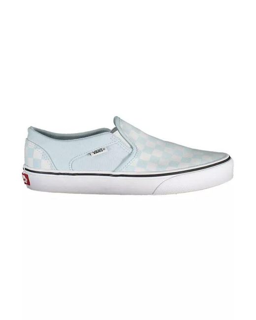 Vans Multicolor Chic Light Blue Sporty Sneakers With Logo Accent