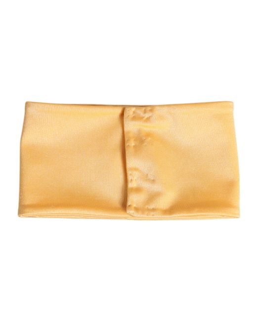 Dolce & Gabbana Natural Nylon Stretch Neck Warmer Scarf