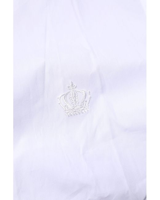 Dolce & Gabbana White Cotton Long Sleeves Formal Shirt for men