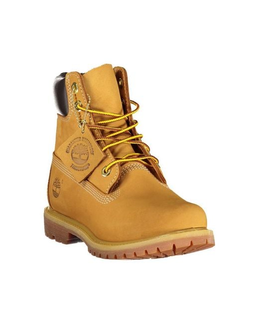 Timberland Yellow Polyester Ankle Boots