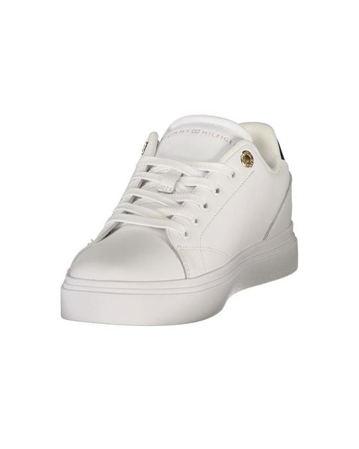 Tommy Hilfiger White Bianco Polyurethane 's Sneaker