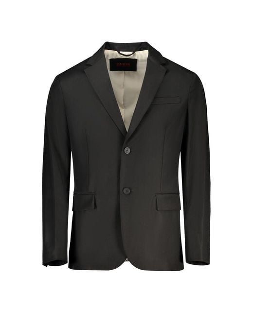 Guess Black Cotton Jacket for men