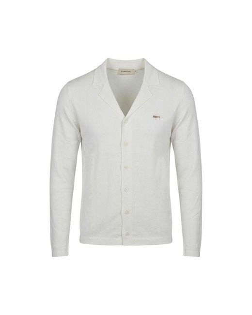 Gianni Lupo White Viscose Cardigan for men