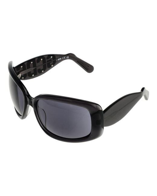 Gcds Black Acetate Sunglasses