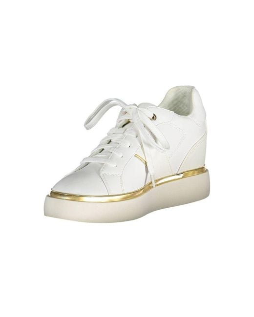 U.S. POLO ASSN. White Polyester Sneaker