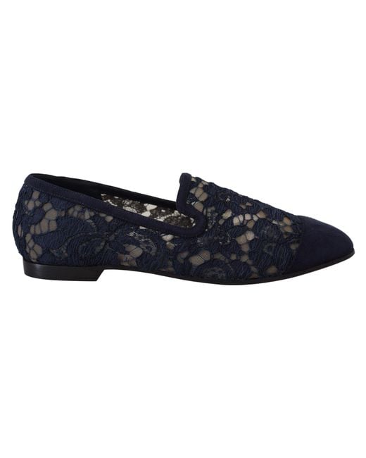 Dolce & Gabbana Blue Elegant Loafers Flats