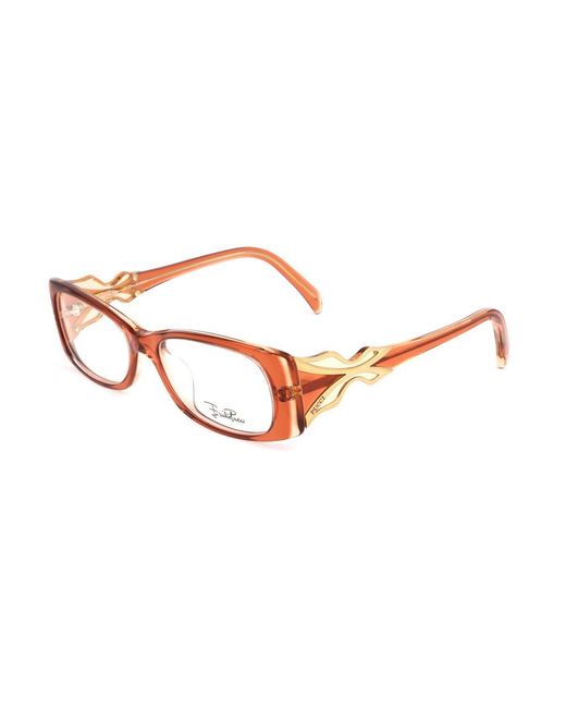 Emilio Pucci Brown Orange Plastic Frames