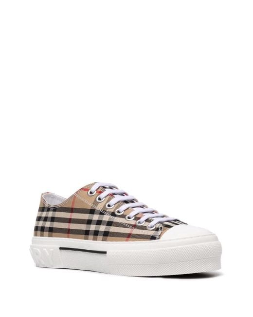 Burberry White Vintage Check Low for men