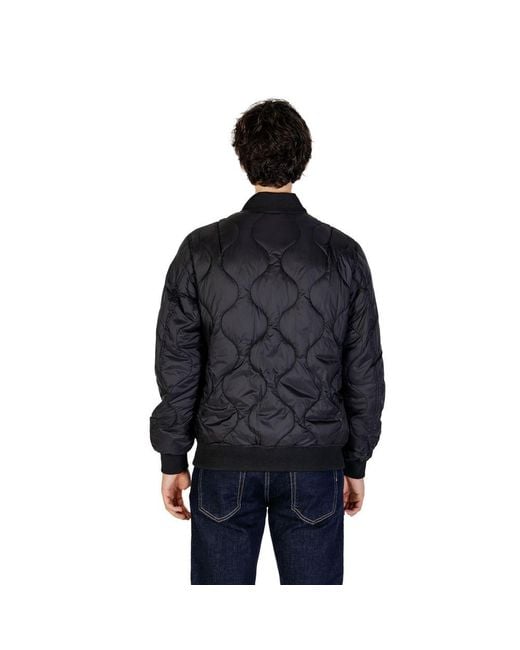 Gianni Lupo Blue Polyamide Jacket for men