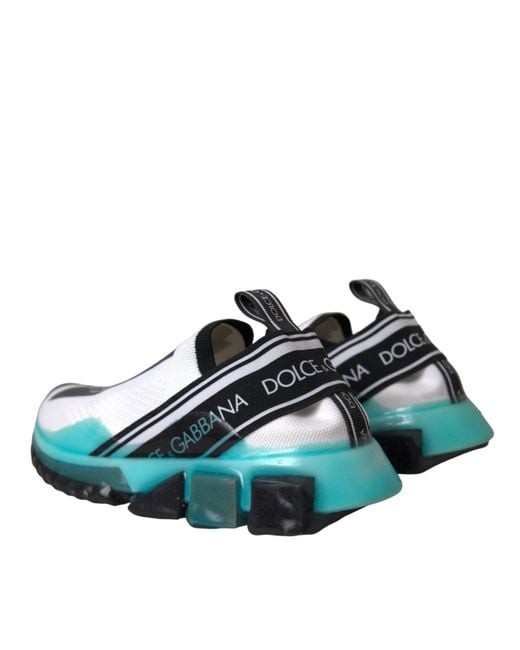 Dolce & Gabbana Blue Slip On Sorrento Sneakers Shoes