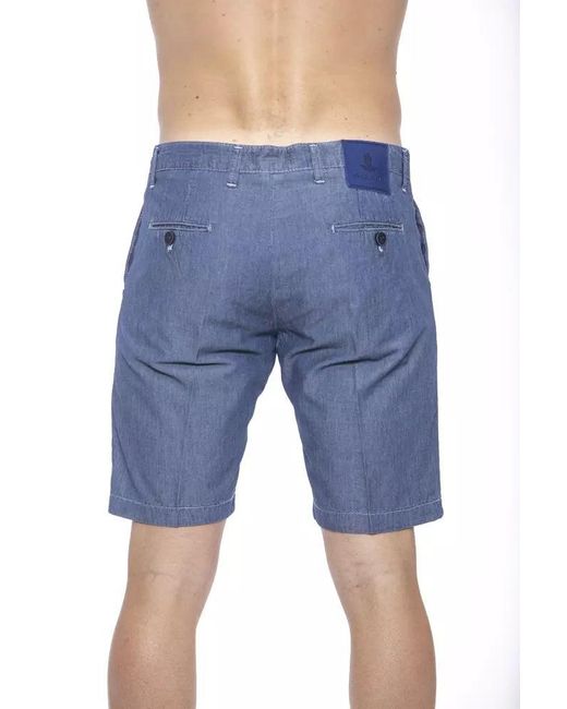 Armata Di Mare Blue Cotton Shorts for men