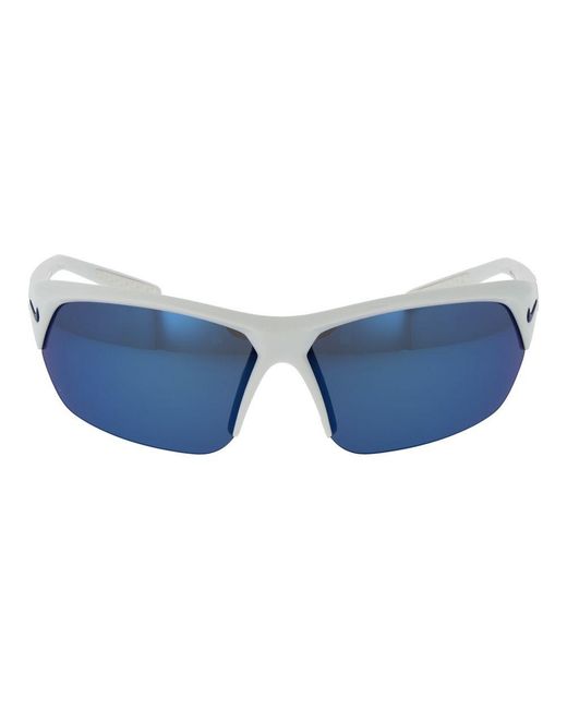 Nike Blue White Plastic Sunglasses for men