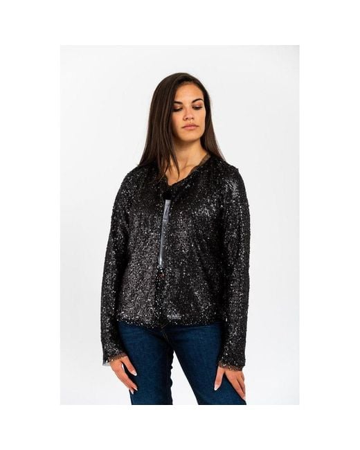 Gas Black Polyamide Blazer