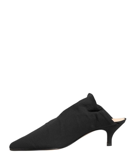 Dolce & Gabbana Black Suede Heel Mule Shoes
