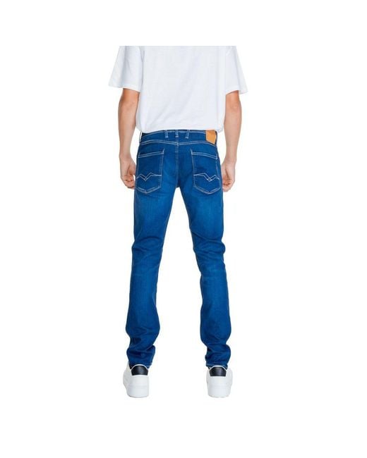 Replay Blue Cotton Jeans & Pant for men