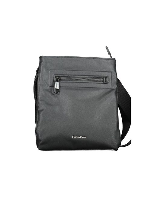 Calvin Klein Gray Polyester Shoulder Bag for men