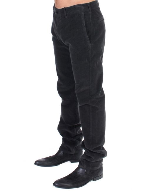 Gianfranco Ferré Blue Elegant Cotton Corduroy Pants