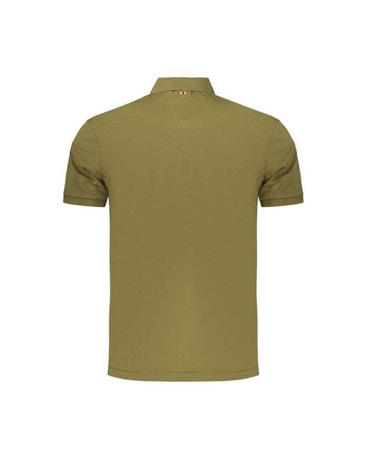 Napapijri Green Cotton Men's Polo Shirt for men