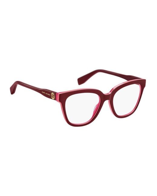 Marc Jacobs Red Multicolor Plastic Glasses (frames)