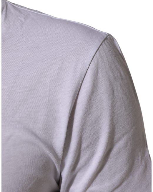 Dolce & Gabbana White Logo Graphic Tee for men
