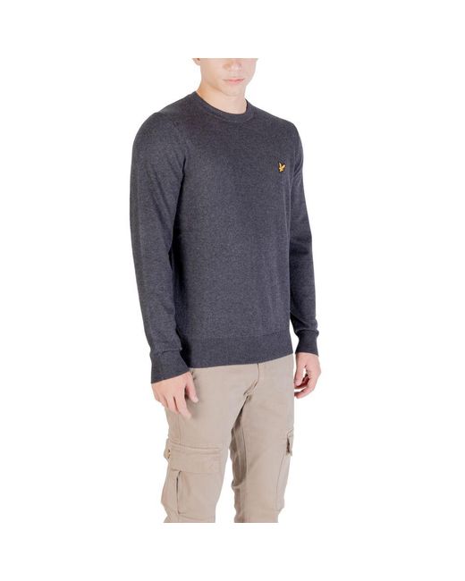 Lyle & Scott Blue Gray Cotton Sweatshirt for men