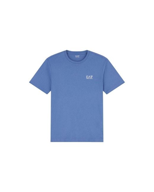 EA7 Blue Cotton Sportswear for men