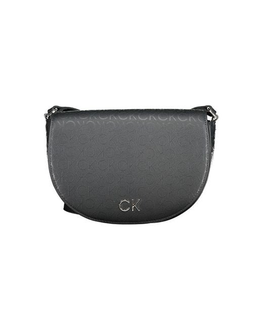 Calvin Klein Gray Polyurethane Shoulder Bag