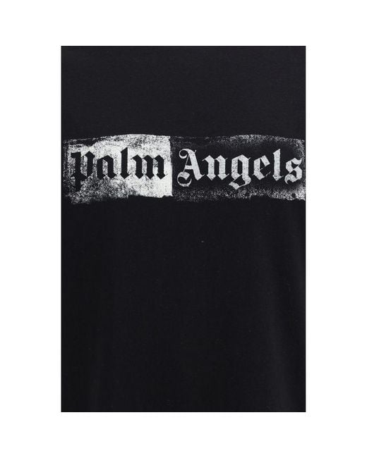 Palm Angels Black Cotton T for men