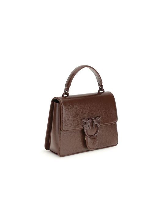 Pinko Brown Goatskin Handbag
