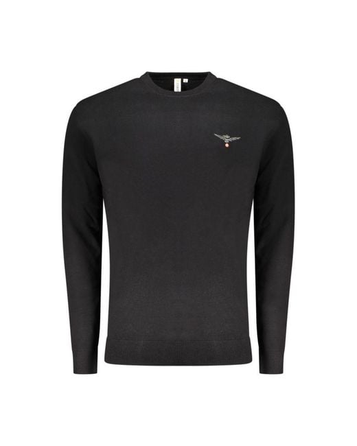 Accademia Militare Black Cotton Men's Sweater for men