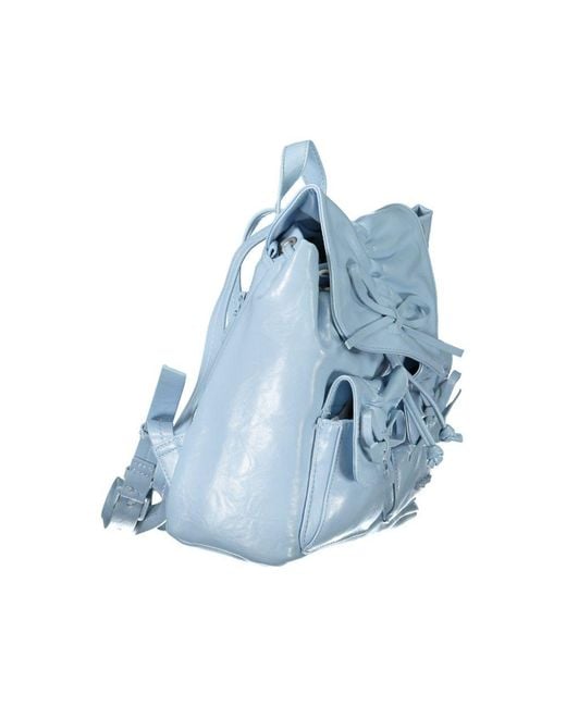 Desigual Blue Azzurro Poliuretano Backpack