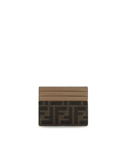 Fendi Gray Polyester Wallet