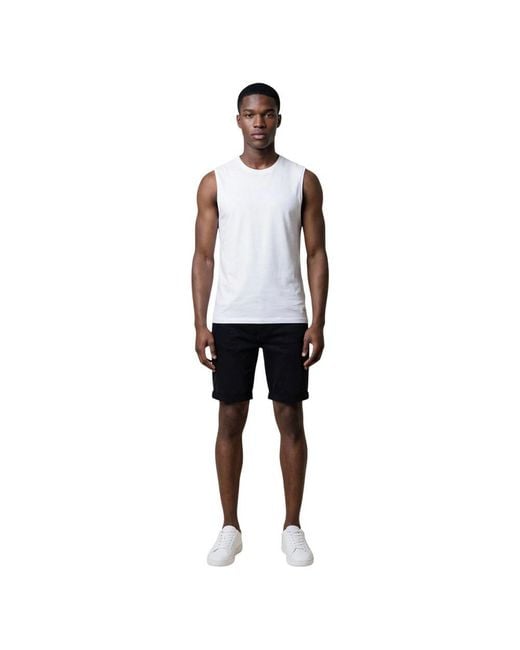 Calvin Klein White Cotton Tank Tops for men