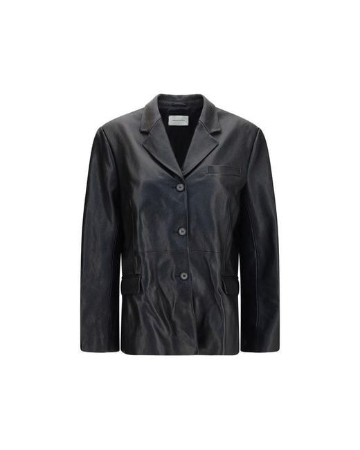 Magda Butrym Black Lambskin Blazer