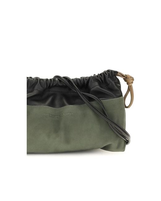 Pierre Hardy Green Bicolor Calf Leather Bos Taurus Clutch Bag