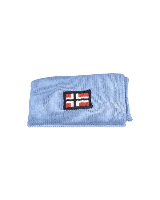 Norway 1963 Light Blue Acrylic Scarf for men