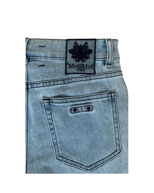 MR & MRS Blue Cotton 's Short