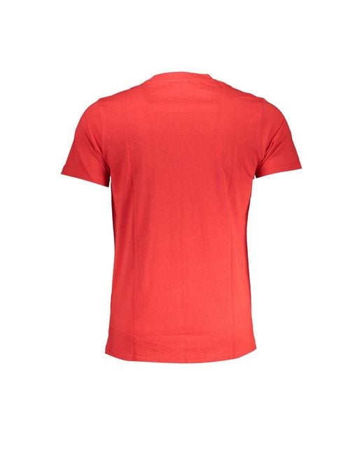 Roberto Cavalli Red Cotton T-Shirt for men