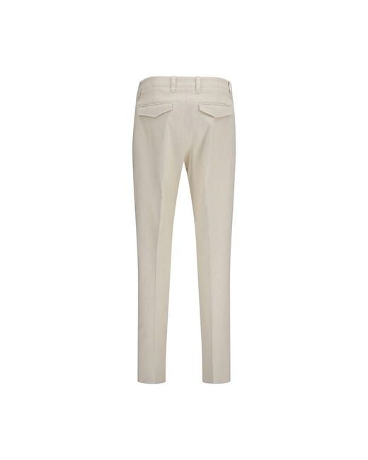 Lardini Gray Beige Viscose Casual Pants for men