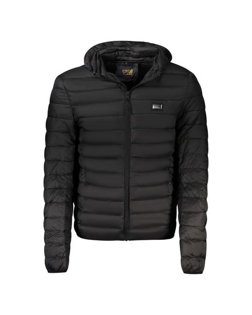 Roberto Cavalli Black Polyester Jacket for men
