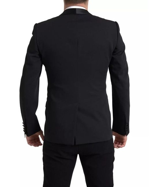 Dolce & Gabbana Blue Wool Single Breasted Martini Blazerclothing for men
