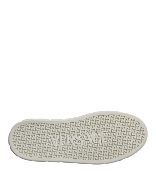 Versace Gray Greca Sneakers Lowtop Style for men