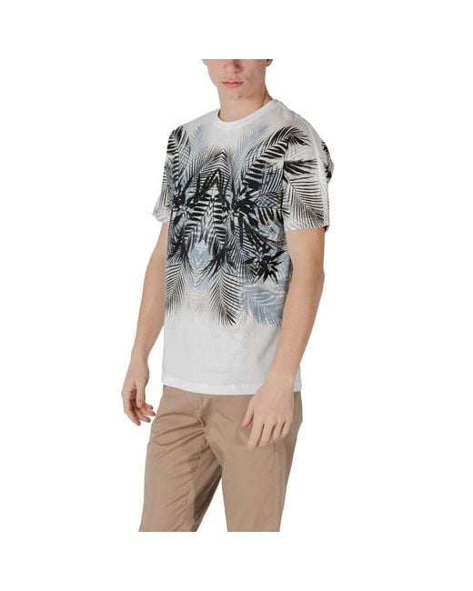 Antony Morato Gray White Cotton T for men